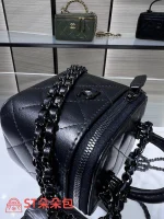 高仿香奈兒/Chanel Vanity Case 黑色小型化妝包：圖片 8
