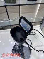 高仿香奈兒/Chanel Vanity Case 黑色小型化妝包：圖片 9
