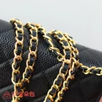 高仿香奈兒/Chanel Classic Flap系列 WOC鏈條錢包 黑色：圖片 8