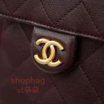 香奈兒 25BAG 嬉皮hobo酒紅色 小號鑒定版 實拍細節LOGO