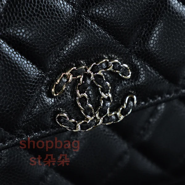 高仿香奈兒/Chanel Kelly mini 黑色 橫款 手提肩背包：圖片 15