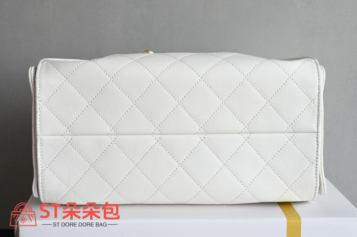 高仿香奈兒/Chanel Coco Handle 菱格紋鏈條手提包 白色 5 高仿香奈兒/Chanel Coco Handle 菱格紋鏈條手提包 白色