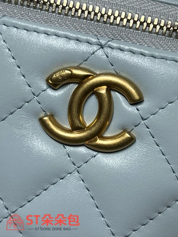 高仿香奈兒/Chanel 25S 淺藍色盒子包：圖片 6