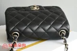 高仿香奈兒/Chanel Classic Flap 迷你方形口蓋包 黑色：圖片 6