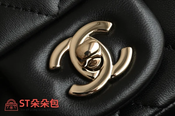 高仿香奈兒/Chanel Classic Flap 迷你方形口蓋包 黑色：圖片 7