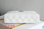高仿香奈兒/Chanel Vanity Case 手提斜挎兩用盒子包 白色：圖片 4