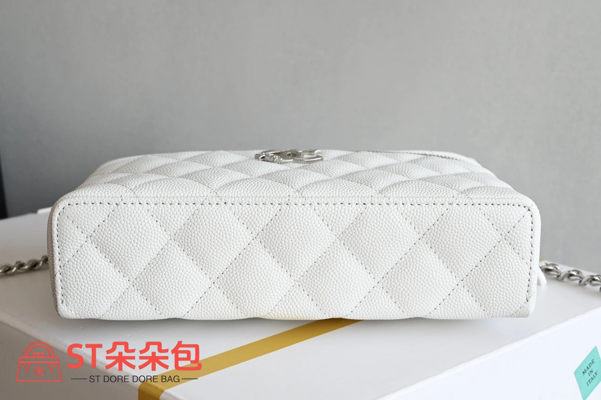 高仿香奈兒/Chanel Vanity Case 手提斜挎兩用盒子包 白色 4 高仿香奈兒/Chanel Vanity Case 手提斜挎兩用盒子包 白色