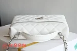 高仿香奈兒/Chanel Vanity Case 手提斜挎兩用盒子包 白色：圖片 6