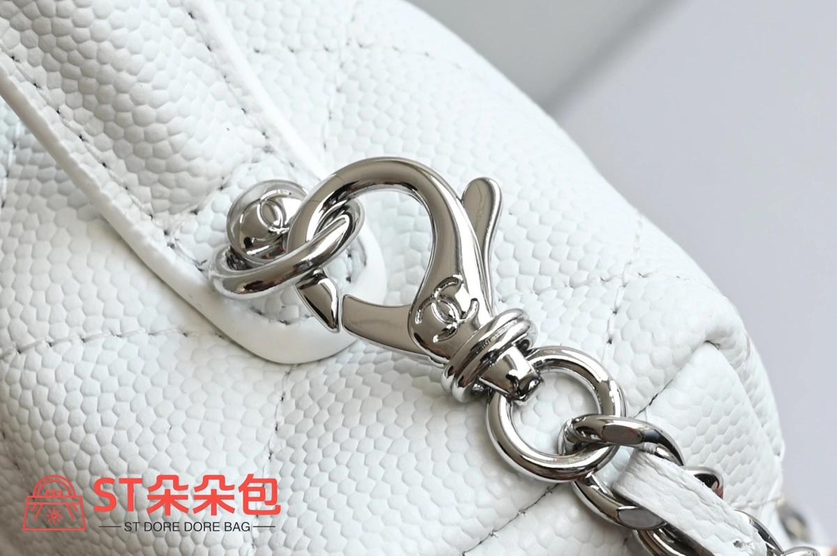 高仿香奈兒/Chanel Vanity Case 手提斜挎兩用盒子包 白色 8 高仿香奈兒/Chanel Vanity Case 手提斜挎兩用盒子包 白色