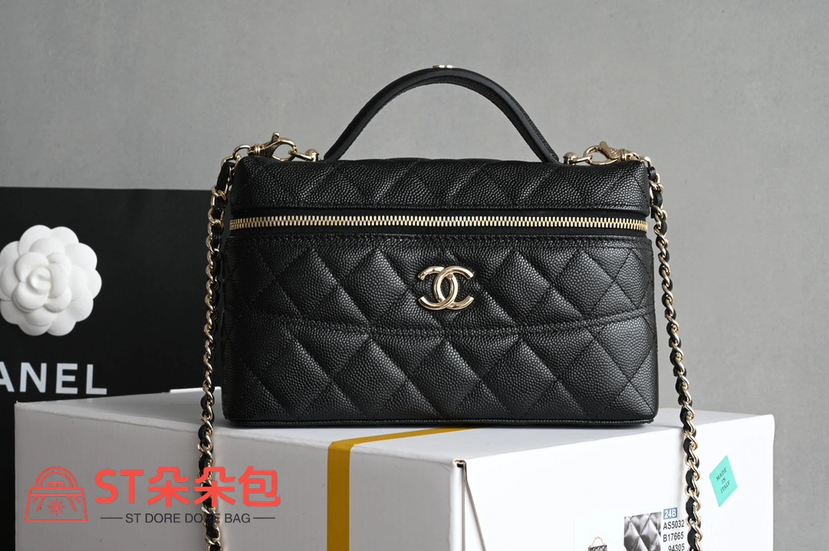 高仿香奈兒/Chanel Vanity系列 黑色盒子包 2 高仿香奈兒/Chanel Vanity系列 黑色盒子包