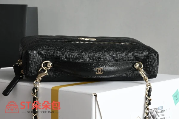 高仿香奈兒/Chanel Vanity系列 黑色盒子包：圖片 6