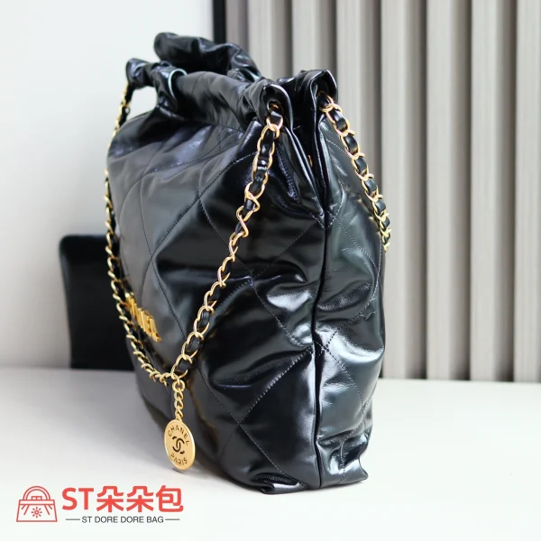 高仿香奈兒/Chanel 22系列 黑色垃圾袋：圖片 4