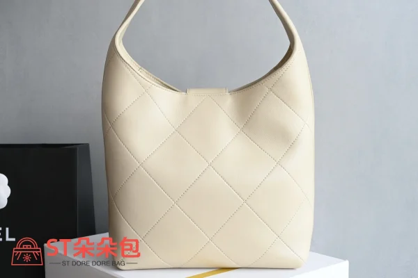 高仿香奈兒/Chanel 19系列19 Shoulder Bag米白色肩背包：圖片 3