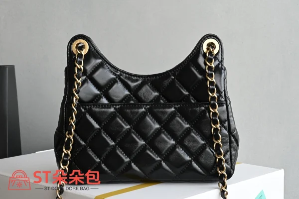 高仿香奈兒/Chanel 25S Hobo 流浪包小號黑色：圖片 3