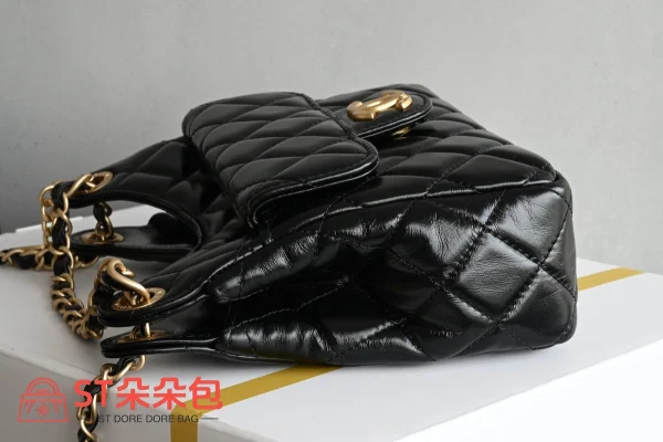 高仿香奈兒/Chanel 25S Hobo 流浪包小號黑色：圖片 5
