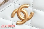 高仿香奈兒/Chanel 經典系列方形菱格紋鏈條盒子包淺藍色：圖片 7