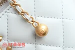高仿香奈兒/Chanel 經典系列方形菱格紋鏈條盒子包淺藍色：圖片 8