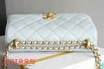 高仿香奈兒/Chanel 25s 口蓋包 淺藍色：圖片 6
