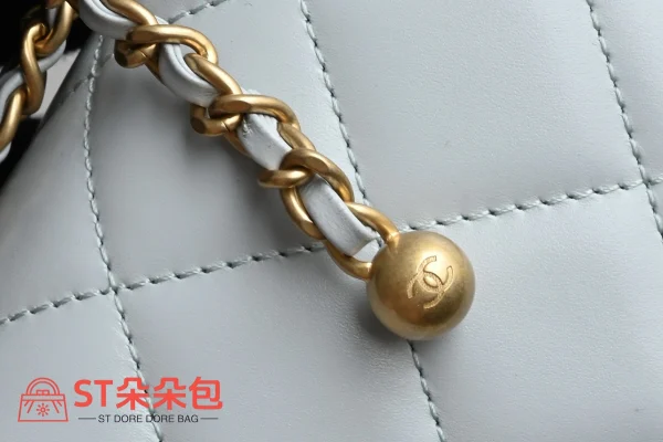 高仿香奈兒/Chanel 25s 口蓋包 淺藍色：圖片 8