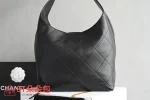 高仿香奈兒/Chanel 25P 大號Cabas嬉皮包 黑色：圖片 3