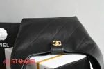 高仿香奈兒/Chanel 25P 大號Cabas嬉皮包 黑色：圖片 6
