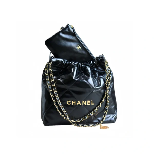 高仿香奈兒/Chanel 經典絎縫22 bag 黑色垃圾袋