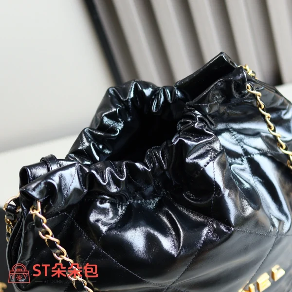 高仿香奈兒/Chanel 經典絎縫22 bag 黑色垃圾袋：圖片 6