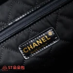 高仿香奈兒/Chanel 經典絎縫22 bag 黑色垃圾袋：圖片 9
