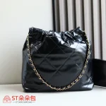 高仿香奈兒/Chanel 經典絎縫22 bag 黑色垃圾袋：圖片 10