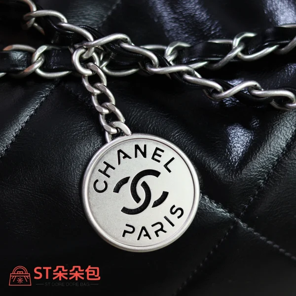 高仿香奈兒/Chanel 22系列 黑色垃圾袋：圖片 7