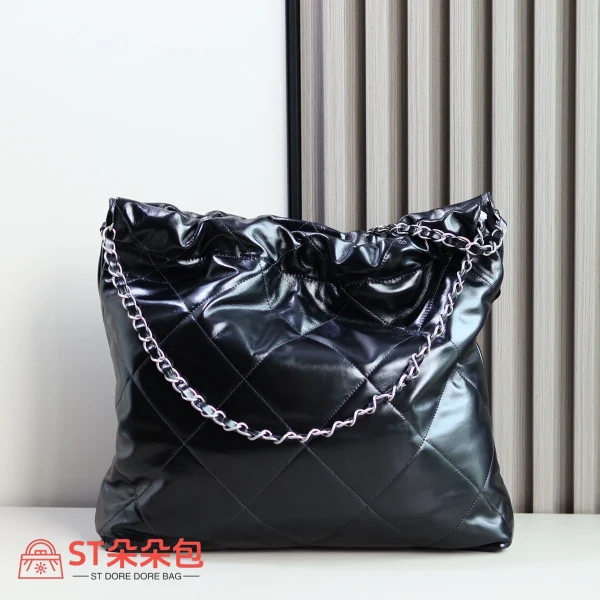 高仿香奈兒/Chanel 22系列 黑色垃圾袋：圖片 10