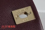 高仿香奈兒/Chanel Coco Backpack 經典菱格紋皮革酒紅色雙肩包：圖片 8