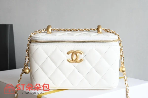 高仿香奈兒/Chanel  25S 白色化妝包：圖片 2