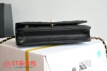 高仿香奈兒/Chanel Classic Flap Wallet on Chain 鏈條錢包 / 單肩包 黑色：圖片 4