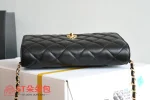 高仿香奈兒/Chanel Classic Flap Wallet on Chain 鏈條錢包 / 單肩包 黑色：圖片 6