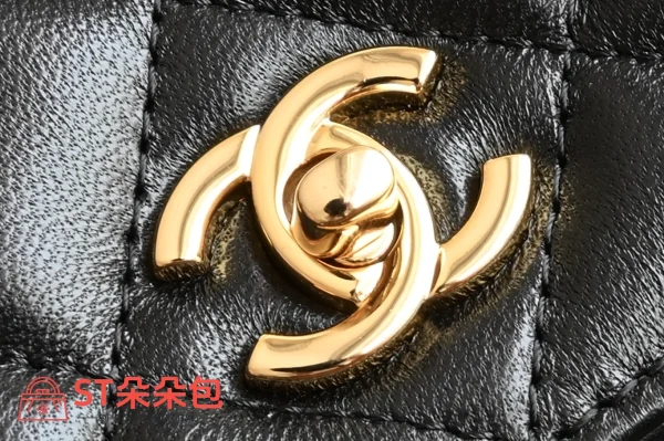 高仿香奈兒/Chanel Classic Flap Wallet on Chain 鏈條錢包 / 單肩包 黑色：圖片 7