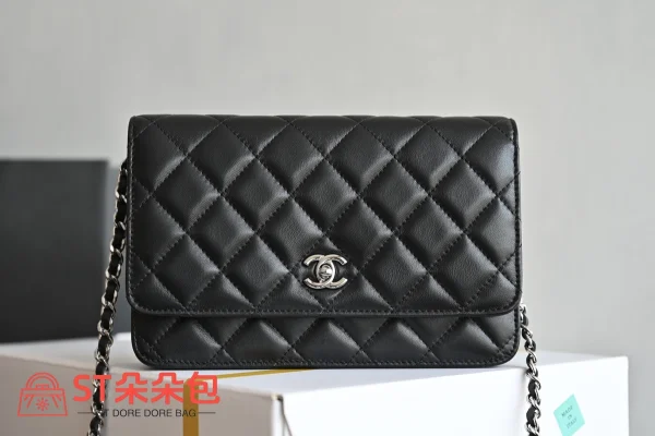 高仿香奈兒/Chanel WOC系列 黑色鏈條錢包（斜挎/手拿兩用）：圖片 2