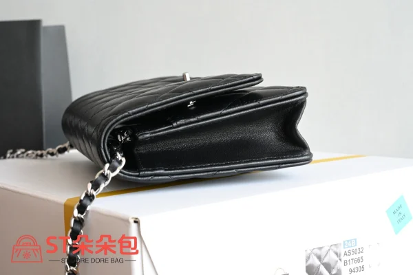 高仿香奈兒/Chanel WOC系列 黑色鏈條錢包（斜挎/手拿兩用）：圖片 5