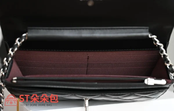 高仿香奈兒/Chanel WOC系列 黑色鏈條錢包（斜挎/手拿兩用）：圖片 9
