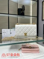 高仿香奈兒/Chanel WOC 白色鏈條包：圖片 2