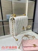 高仿香奈兒/Chanel WOC 白色鏈條包：圖片 4