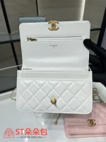 高仿香奈兒/Chanel WOC 白色鏈條包：圖片 8
