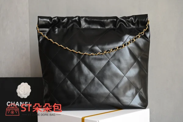 高仿香奈兒/Chanel Deauville 黑色 購物袋款：圖片 3