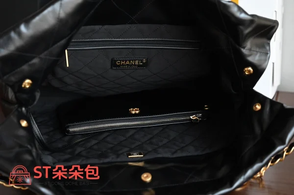 高仿香奈兒/Chanel Deauville 黑色 購物袋款：圖片 8