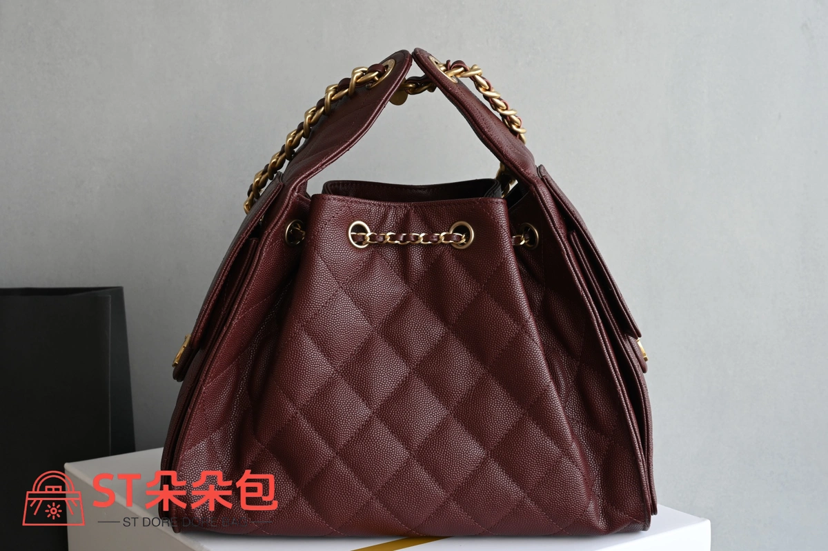 高仿香奈兒/Chanel GST系列 Grand Shopping Tote 酒紅色 3 高仿香奈兒/Chanel GST系列 Grand Shopping Tote 酒紅色