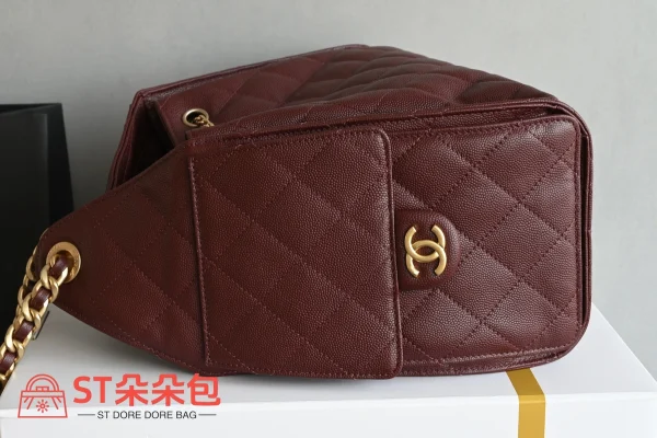 高仿香奈兒/Chanel GST系列 Grand Shopping Tote 酒紅色：圖片 4