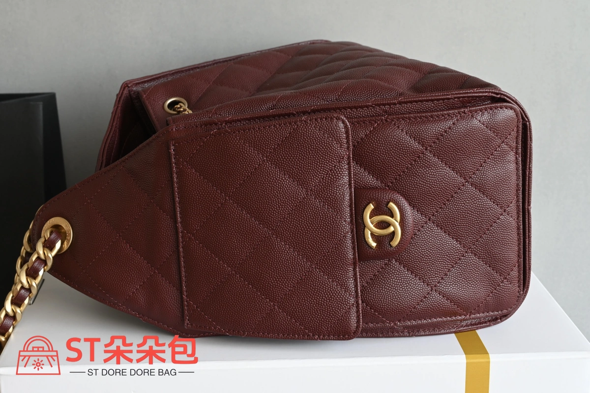 高仿香奈兒/Chanel GST系列 Grand Shopping Tote 酒紅色 4 高仿香奈兒/Chanel GST系列 Grand Shopping Tote 酒紅色