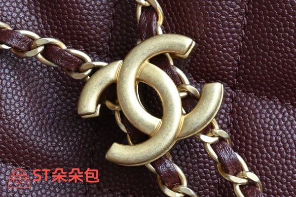 高仿香奈兒/Chanel GST系列 Grand Shopping Tote 酒紅色：圖片 6