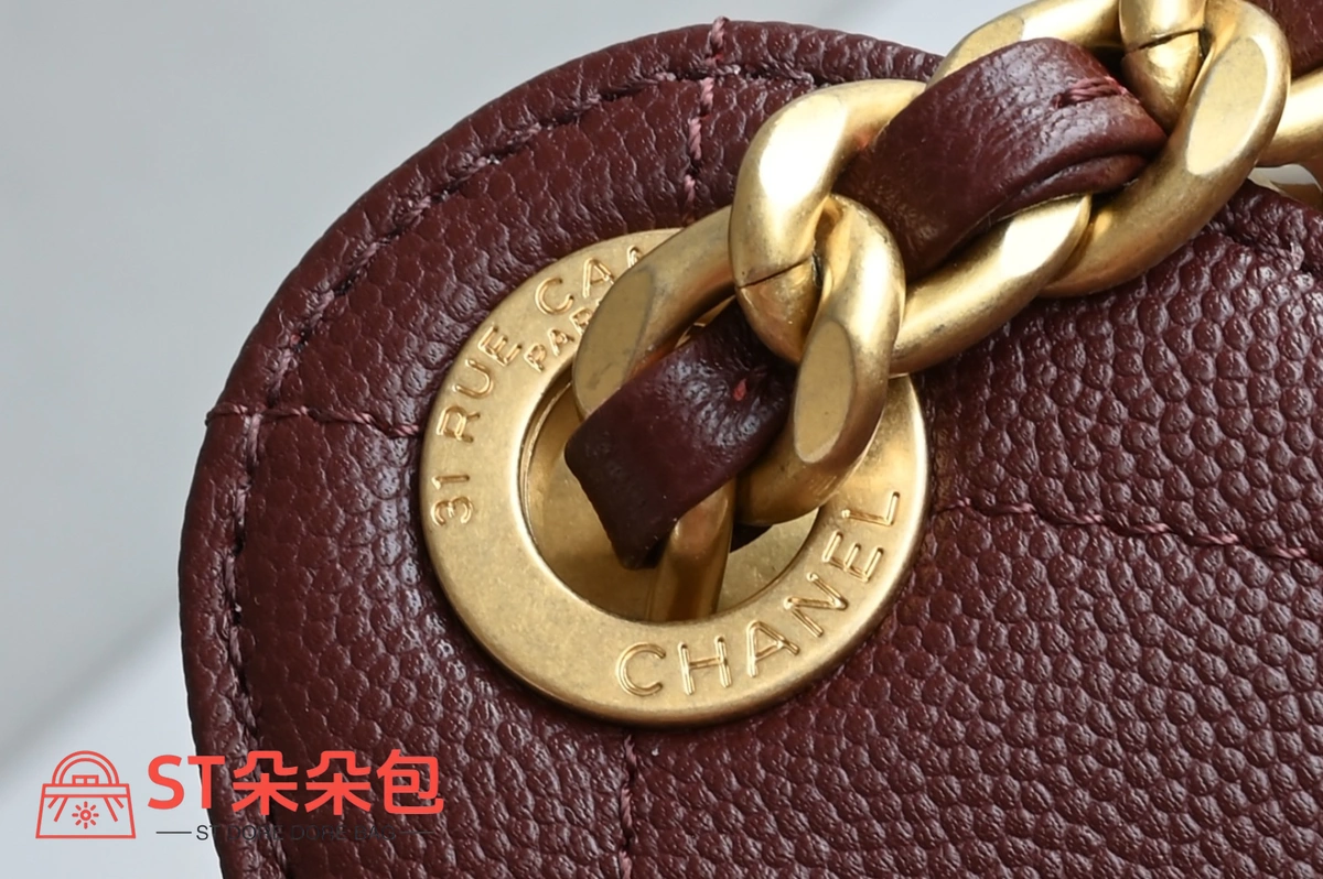 高仿香奈兒/Chanel GST系列 Grand Shopping Tote 酒紅色 8 高仿香奈兒/Chanel GST系列 Grand Shopping Tote 酒紅色