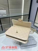 高仿香奈兒/Chanel 25S 19翻蓋手柄款米白色手袋：圖片 7